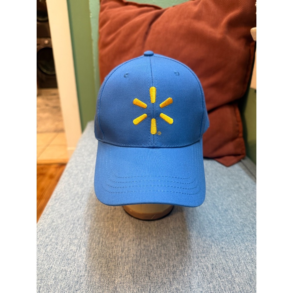 Walmart Yellow Spark Logo Unisex Blue Hat Adjustable Cap